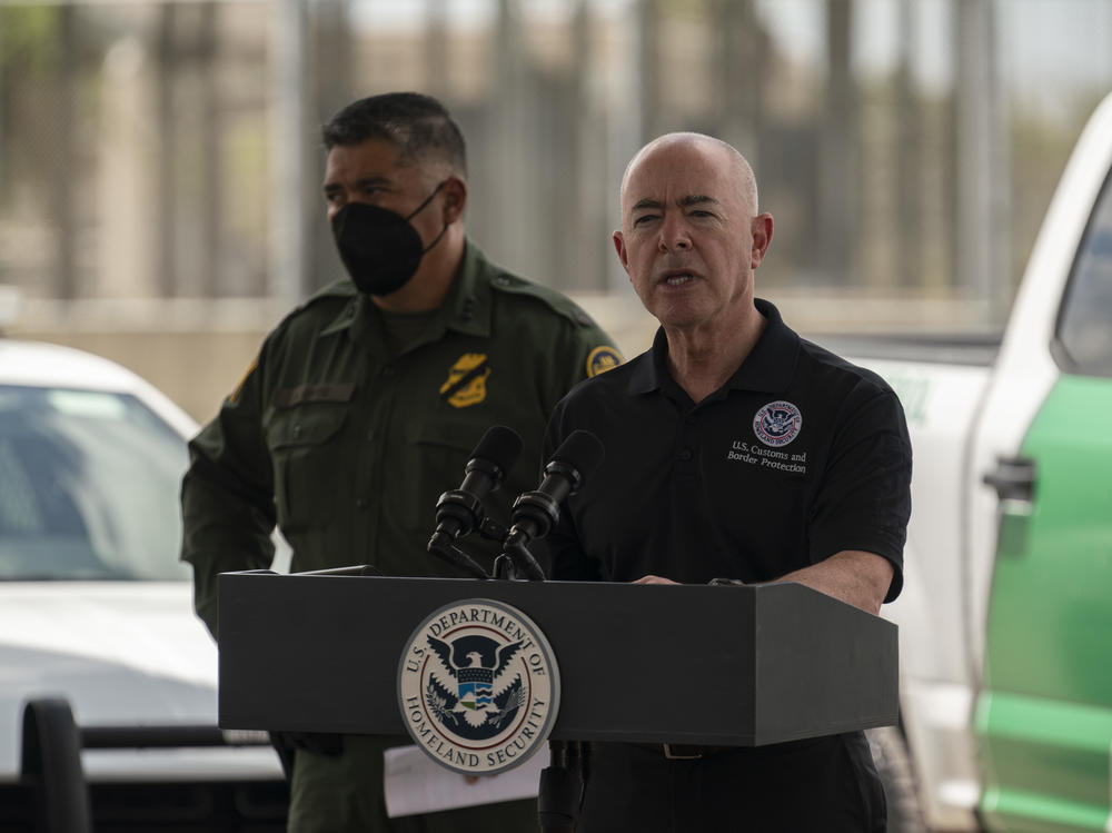 The head of Homeland Security, Alejandro Mayorkas, says U.S. authorities encountered migrants more than 212,000 on the U.S.-Mexico border in July — an 