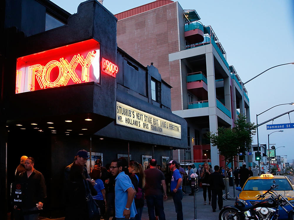 The Roxy Theatre in West Hollywood, CA will be one of 48 venues across the country affected by AEG's new policy.