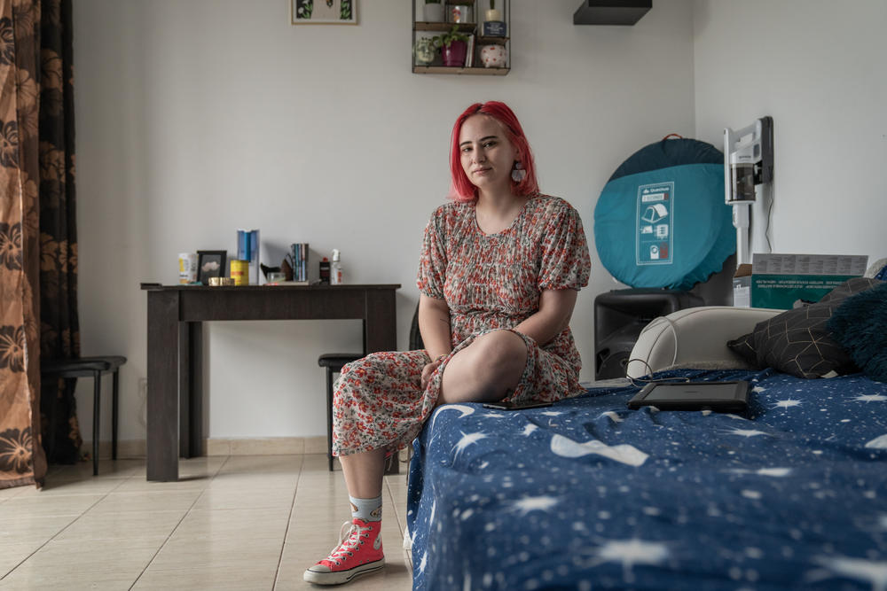 Andrada Cibiliu from the abortion-rights organization Centrul Filia at her home in Bucharest.