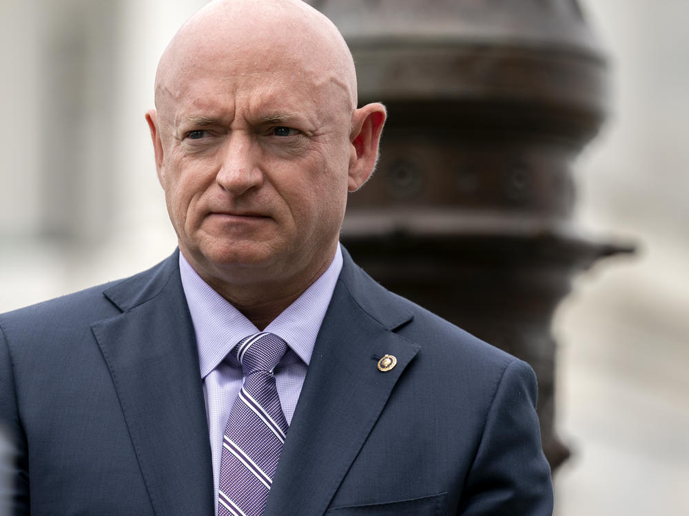 Democratic Sen. Mark Kelly of Arizona, seen here in April, said the situation in Afghanistan 