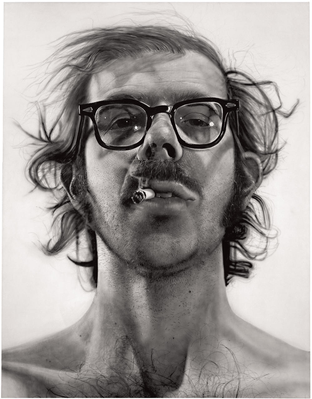 Chuck Close, <em>Big Self-Portrait, </em>1967-1968, acrylic on canvas