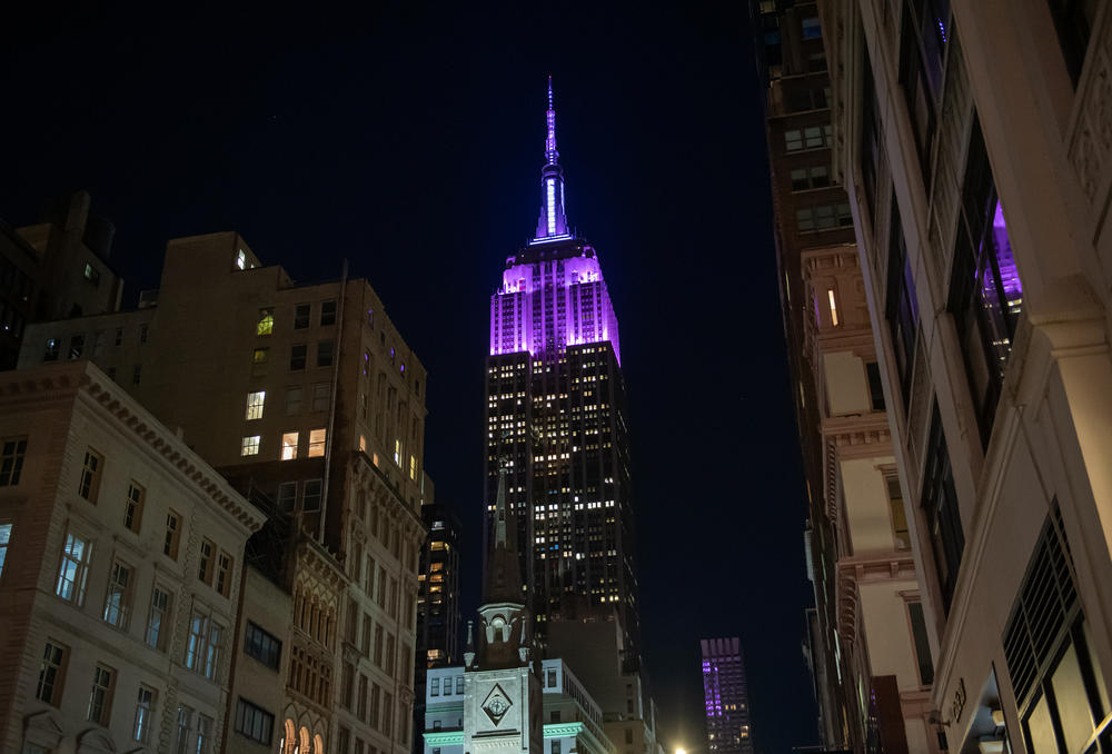 New York City's Empire State Building was among the U.S. landmarks to participate in the WeThe15 event on Thursday.