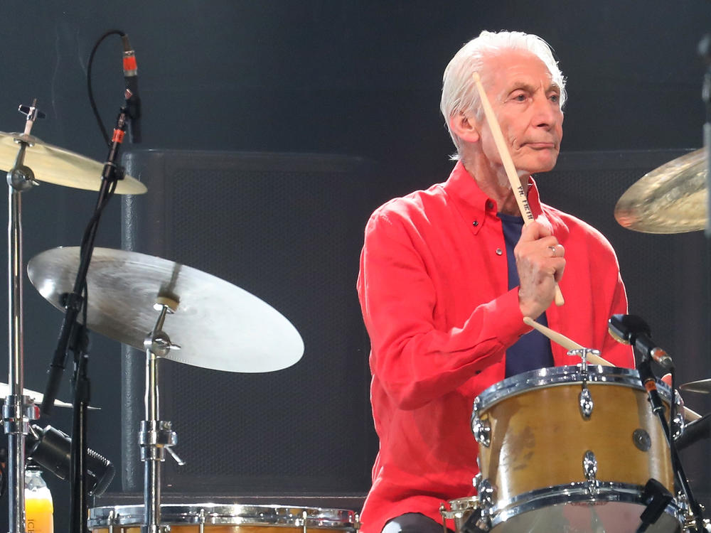 Charlie Watts performs at MetLife Stadium in East Rutherford, N.J., with the Rolling Stones in 2019.