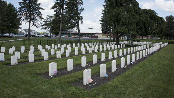 This cemetery on the grounds of Carlisle Barracks holds the remains of students from the former Carlisle Indian Industrial School.