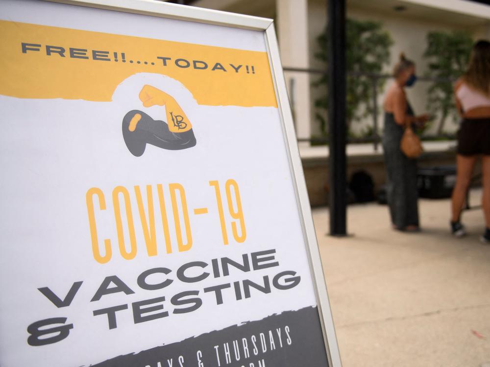 The city of Long Beach sets up COVID-19 vaccination and testing site at the California State University, Long Beach. More than 800 colleges and universities have now adopted COVID-19 vaccination requirements for their students and staff to be able to return to campus.