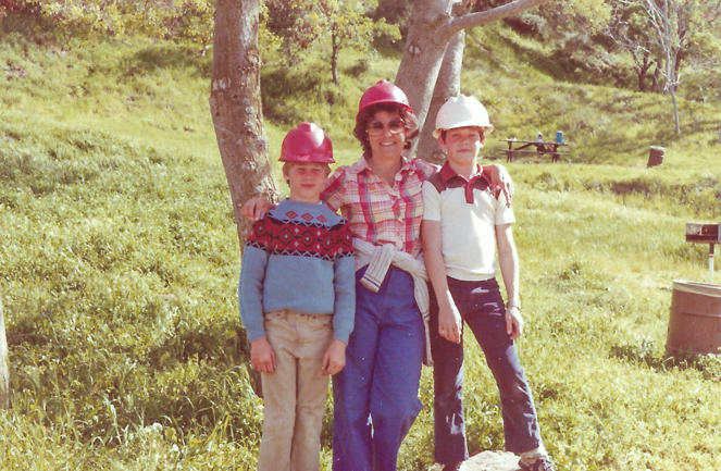 From left to right: Nathan, Lynn and Keith Chapman, pictured in 1981 in Contra Costa County, Calif.