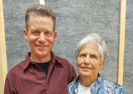 Keith and Lynn Chapman at their StoryCorps recording in Frederick, Md., on Aug. 20.