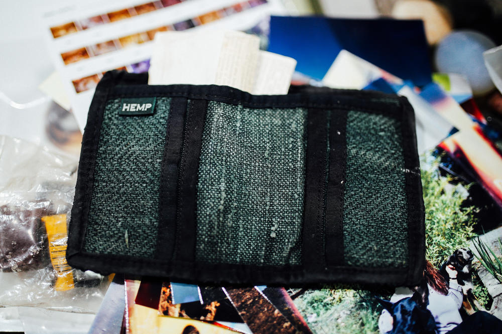 Richard Guadagno's hemp wallet was the only thing his sister could ID from the binder. It still held a receipt from their time together in Vermont.