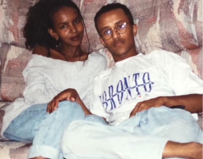Salh and her husband Selehdin in Canada, 1995.