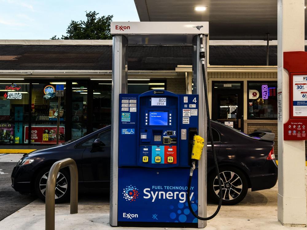 Out of order notes are left on gas pumps to warn motorists of outages Hollywood, Calif. on May 12, 2021, immediately after the Colonial Pipeline shutdown. Two of its lines were temporarily shut down ahead of Hurricane Ida this weekend.