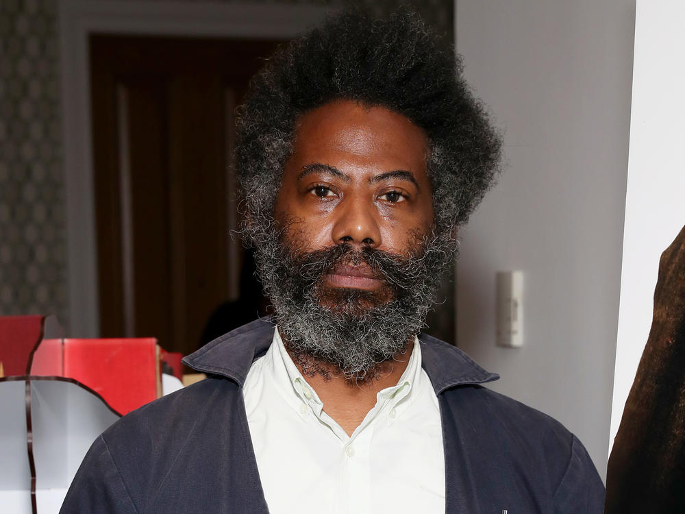 Composer and sound artist Robert Aiki Aubrey Lowe, photographed during a screening of <em>Candyman</em> on Aug. 17, 2021 in New York.