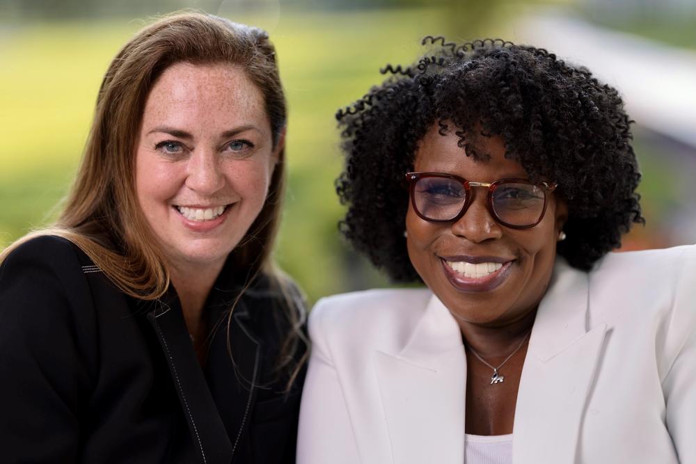 Marie Benedict (left) and Victoria Christopher Murray