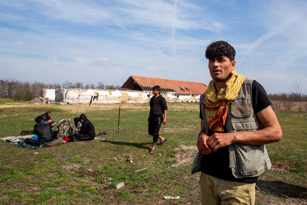 At an abandoned farm on the outskirts of the Serbian village of Horgos, Rahim Kanduzi, 28, from Afghanistan, waits to make a new attempt to cross into the EU on the Hungarian border. Its proximity to the EU border has made this ruin one of the most popular squats among migrants.