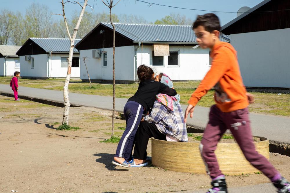 Rokaje Musavi, 65, and her granddaughter Helia Musavi, 6, have lived with their relatives in the Krnjaca asylum center in Serbia for the past year. Rokaje, her husband Reza and daughter Masouma escaped from the Afghan city of Ghazni 16 years ago, after the Taliban attacked their home and killed Masouma's two sisters and four of her brothers.