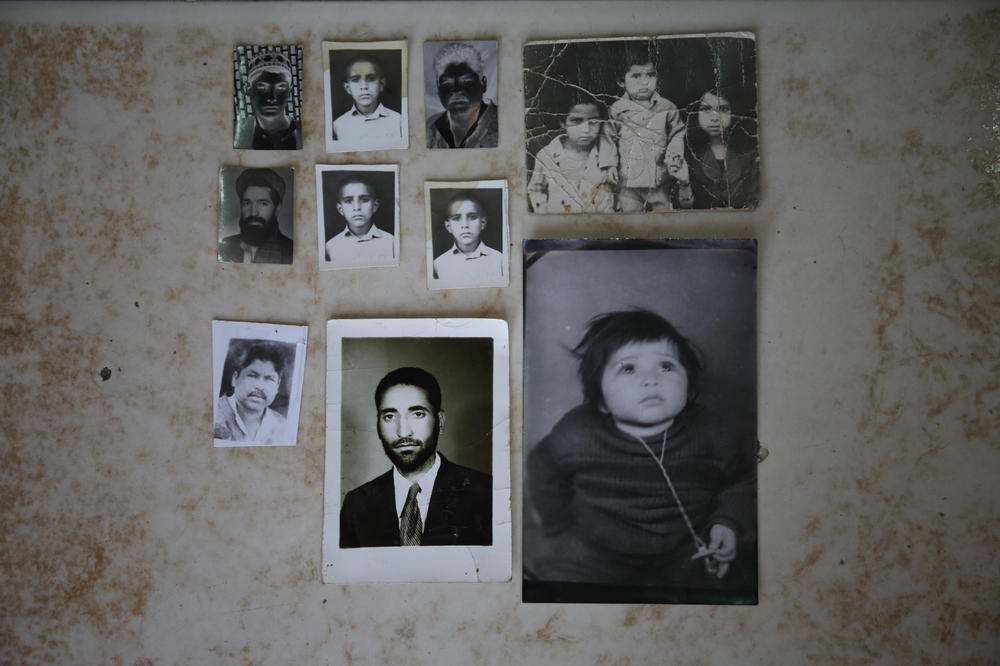 Some of the photographs that have never been collected at a photo studio in the west of Kabul.