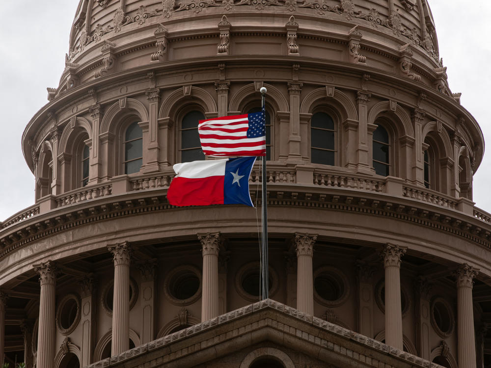 The Texas State Capitol in Austin is seen on the first day of the 87th Legislature's special session on July 8.