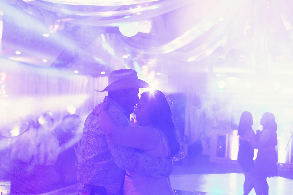 Guests dance at Citlaly's Quinceañera.