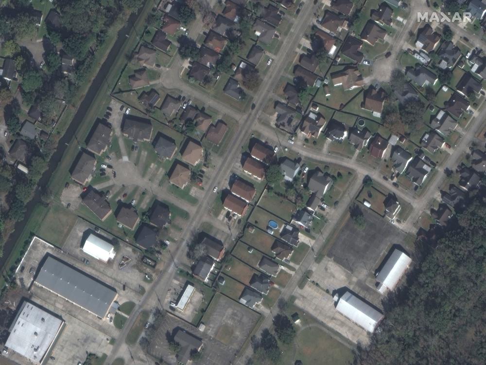 Aerial image of LaPlace, La. before Hurricane Ida.
