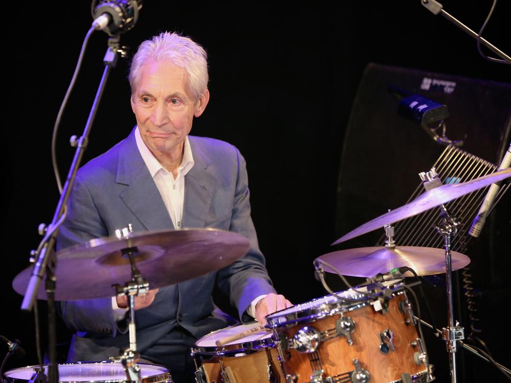Charlie Watts onstage with Tim Ries' jazz tribute act, <em></em>The Rolling Stones Project, at a London venue in 2013.