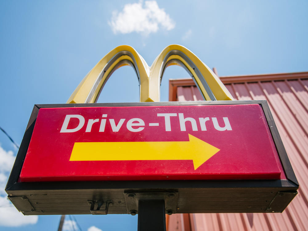 A McDonald's sign in Houston on July 28.