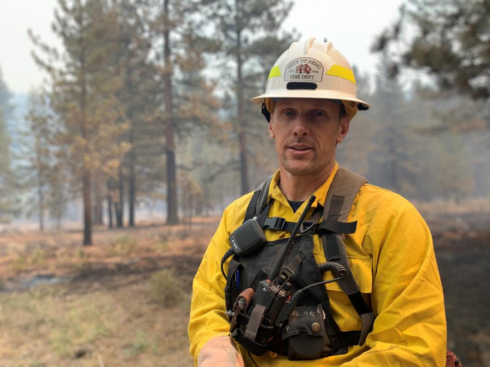 Bill Erlach, Reno Fire Battalion chief, says spot fires igniting near densely populated neighborhoods remain a chief concern with the Caldor Fire.