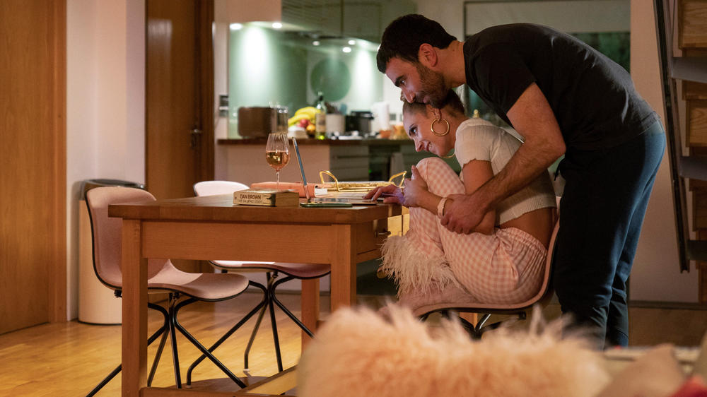 Juno Temple and Brett Goldstein in <em>Ted Lasso</em>.