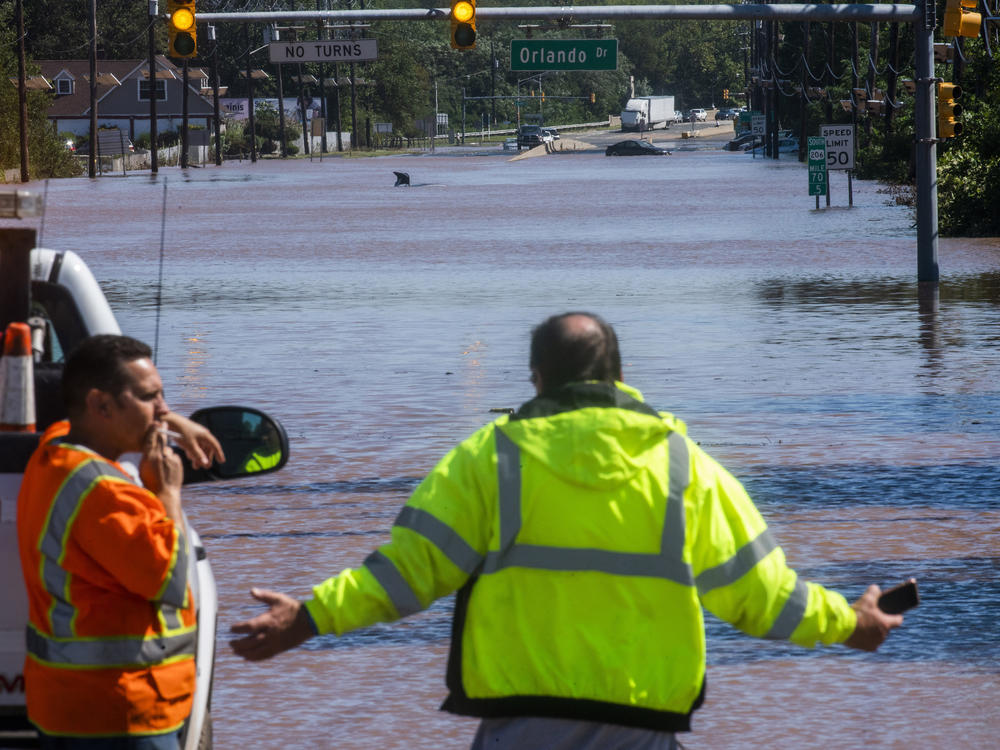 Route 206 in Somerville, N.J., remained largely under water on Thursday. Similar scenes played out across the state and its neighbors.