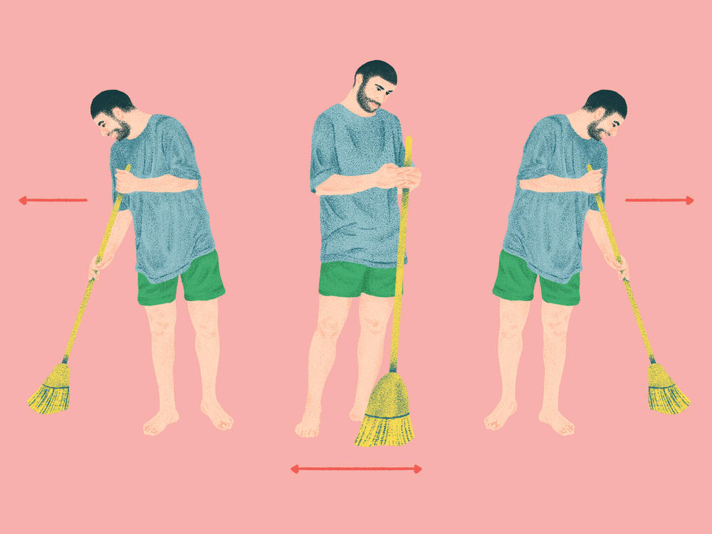 Does sweeping make you sweat? McDonald also advises her clients to do some chores during these breaks — anything that involves standing or walking.
