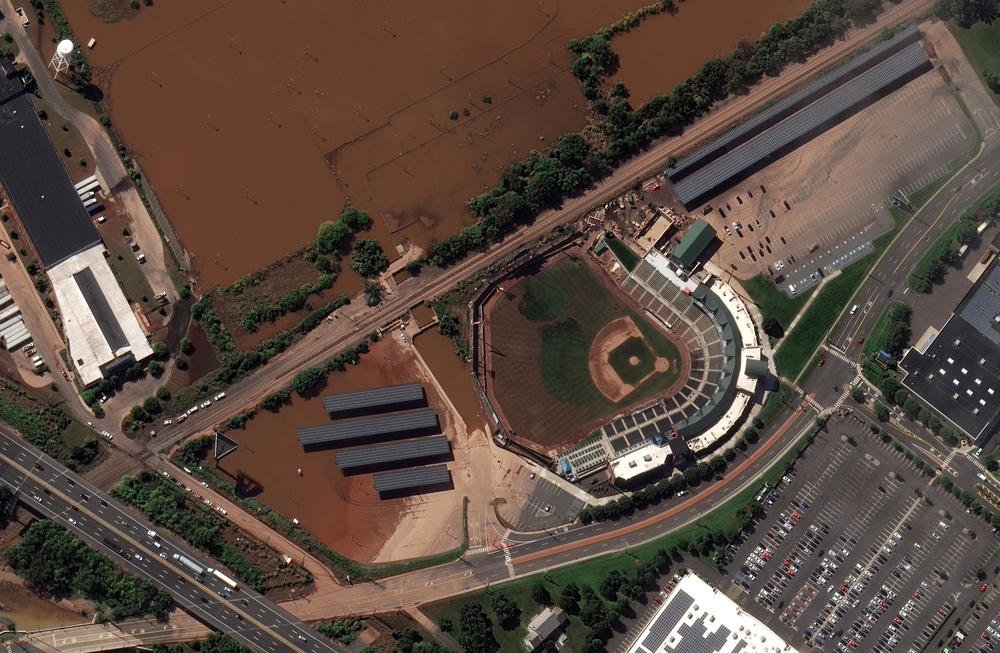 <strong>AFTER FLOOD - Sept. 4, 2021:</strong> TD Bank Ballpark in Bridgewater, N.J.