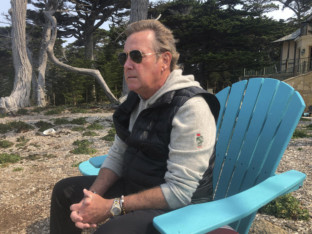 Jack Grandcolas, who lost his pregnant wife on United Flight 93, sits near his home in Pebble Beach, Calif. Twenty years after Sept. 11, he is still working through his loss.