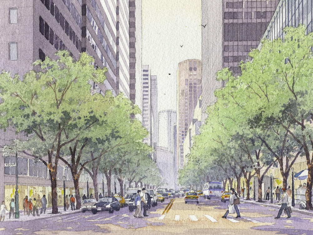 New York Mayor's office released this view of proposed improvements to Water Street in Lower Manhattan on Dec. 12, 2002. The area around Wall Street has reinvented itself, with more non-financial companies pouring in and residential buildings going up.
