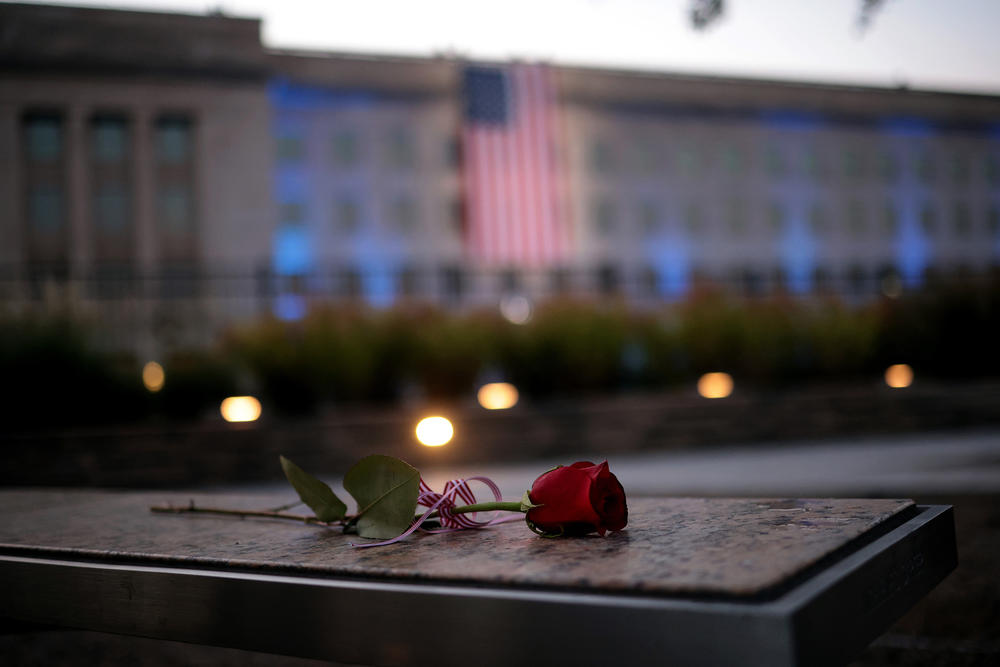 People paid their respects at the National 9/11 Pentagon Memorial in Arlington, Va., as well as in at memorials in New York and Pennsylvania and across the country.