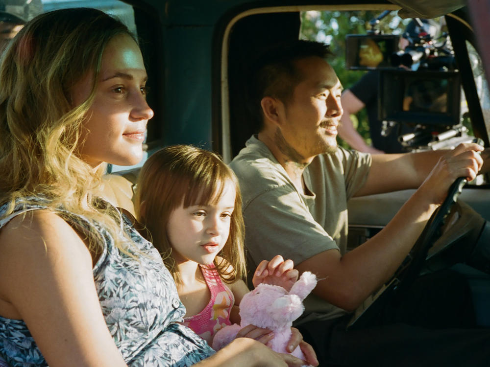 In <em>Blue Bayou</em>, Kathy (Alicia Vikander), Jessie (Sydney Kowalske) and Antonio (Justin Chon) face an uncertain future when Antonio becomes threatened with deportation.