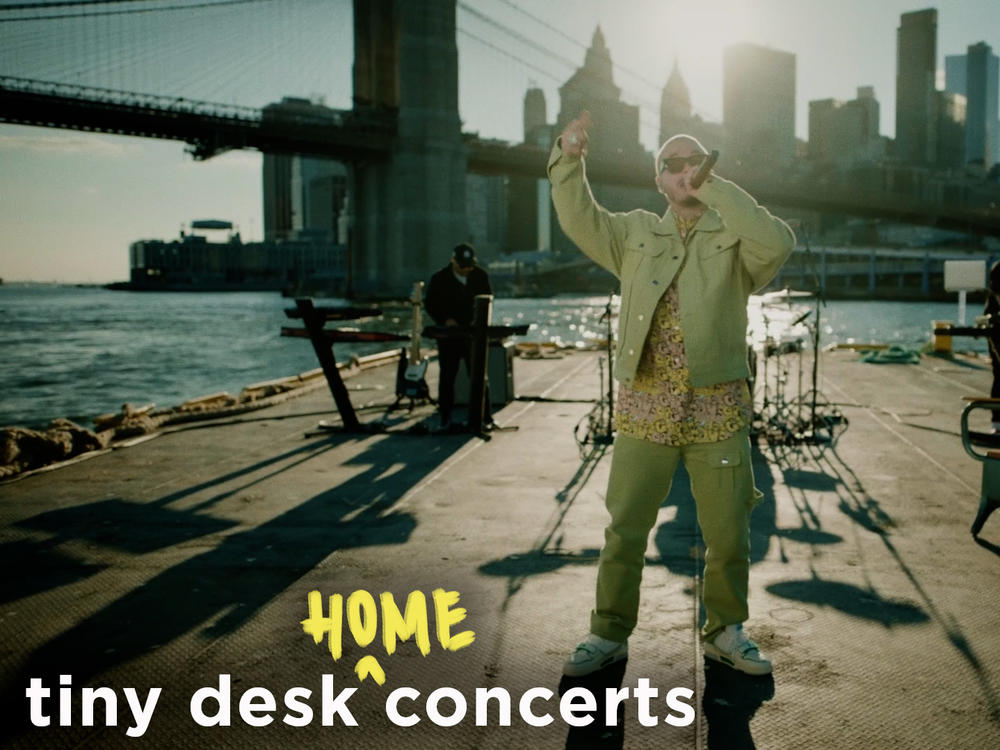 J Balvin performs a Tiny Desk (home) concert.