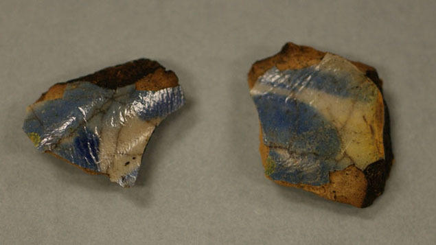 Tin-glazed earthenware fragments were found at Fort Raleigh National Historic Site in June 2016. Scientists are undertaking a new dig to search for further information about the Lost Colony.
