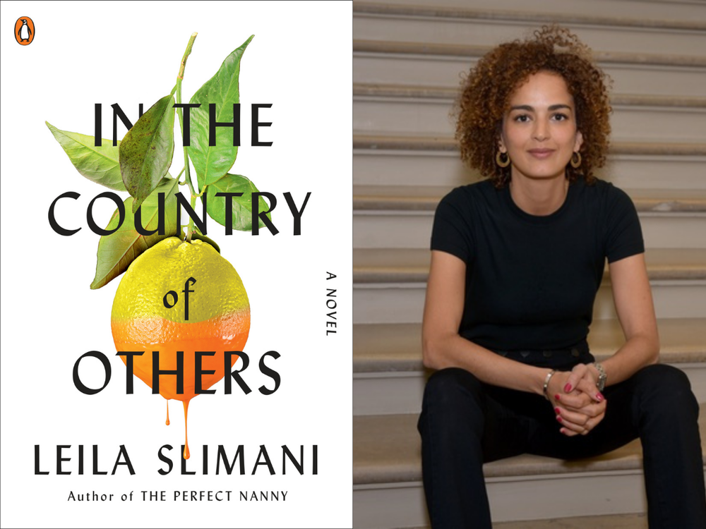 Cover of <em>In the Country of Others </em>and author Leila Slimani.