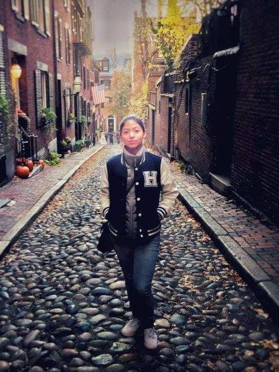 Isis Mabel in Boston in 2016, soon after she came to the U.S. to work with a family as an au pair. Mabel got basic health coverage through her au pair agency, but didn't realize she could buy much more comprehensive health insurance, with subsidized premiums, on the Affordable Care Act marketplace.