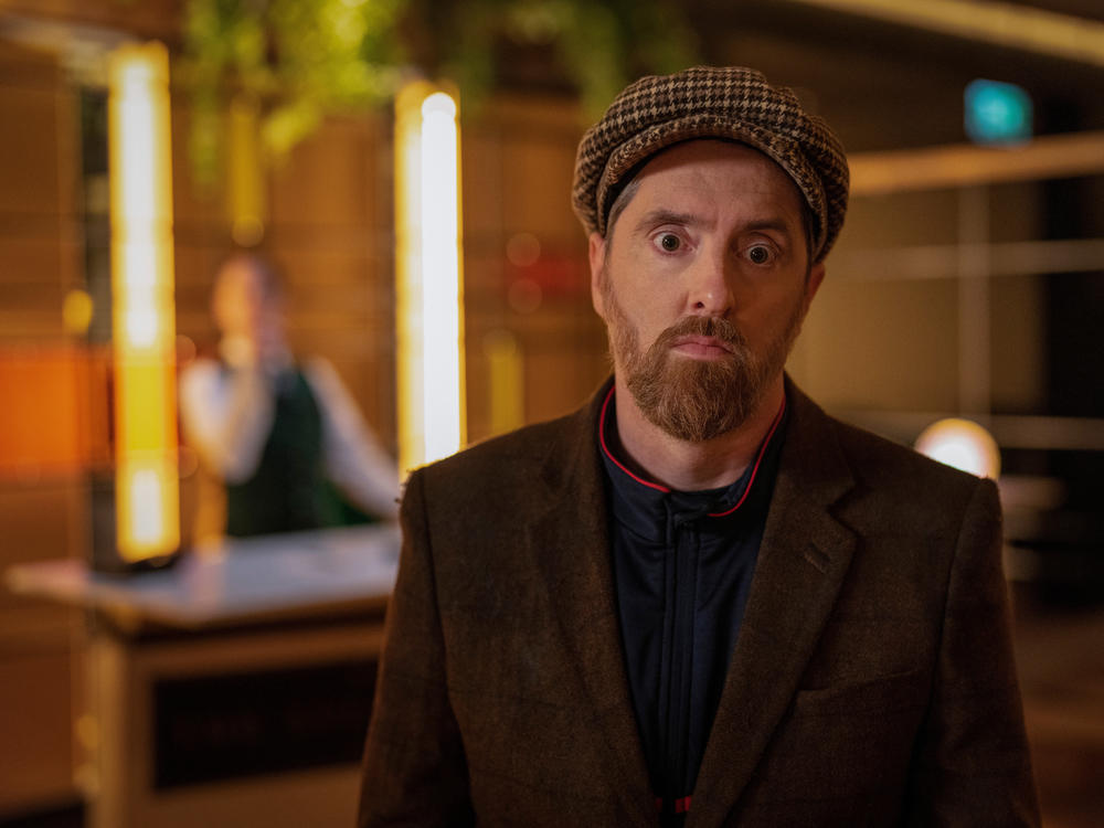 Beard (Brendan Hunt) spends a long night out after the Manchester City loss.