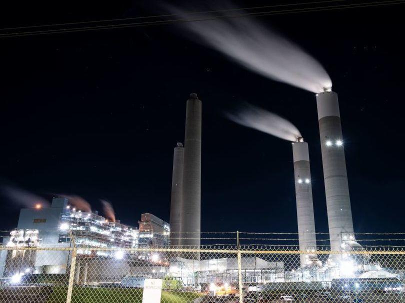Meeting the goals of the Paris Agreement will require completely eliminating carbon dioxide emissions from coal-burning power plants like this one in Adamsville, Alabama