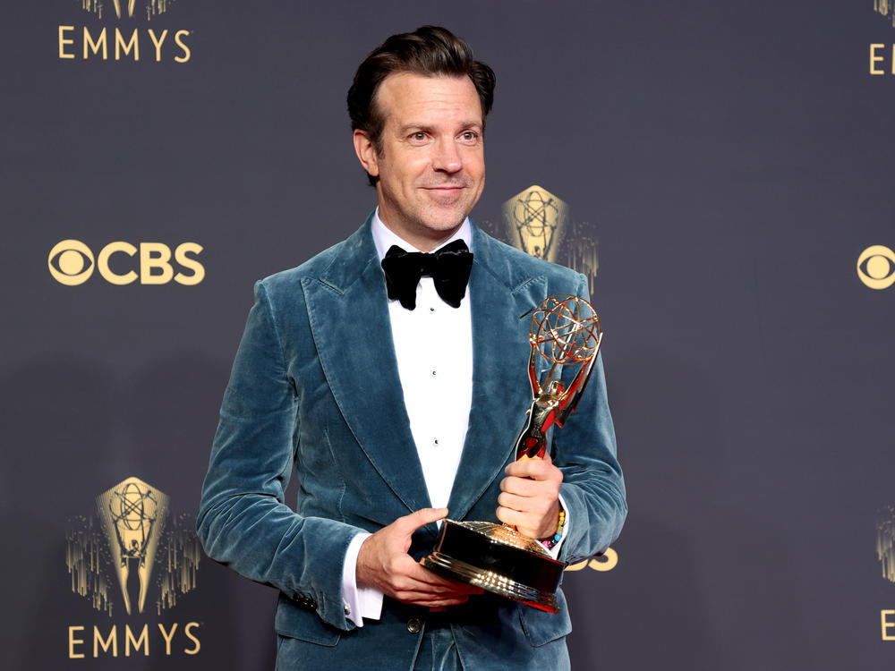 Jason Sudeikis, winner of Outstanding Lead Actor in a Comedy Series for 'Ted Lasso'