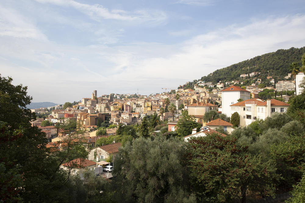 A view of Grasse, the perfume capital of the world, in the hills above Cannes in southern France.