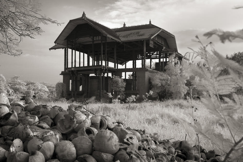 The Red House, a once regal mansion owned by a Filipino doctor, was used as a garrison and 