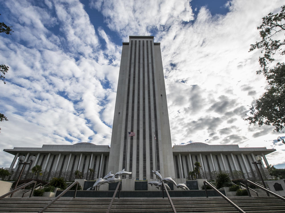 A view of the Florida Capitol in Tallahassee. One Republican state lawmaker has introduced a restrictive abortion bill that is drawing comparisons to the ban recently enacted in Texas.