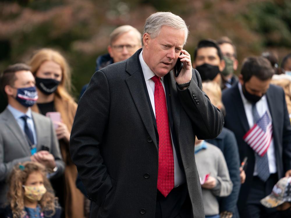 Former White House chief of staff Mark Meadows is one of four former advisers to then-President Donald Trump who were issued subpoenas Thursday by the House select committee investigating the Jan. 6 insurrection at the U.S. Capitol.