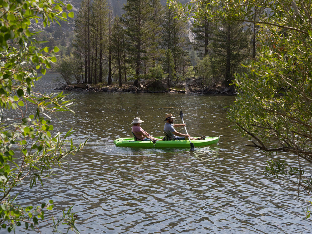 After more than a year of being cooped up, people are traveling again but are forsaking hotels and international and urban destinations for the great outdoors, perhaps like Silver Lake near the Sierra Nevada mountains in California.