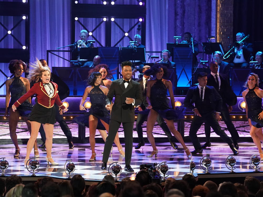 Broadway performers at the Tony Awards on Sunday.
