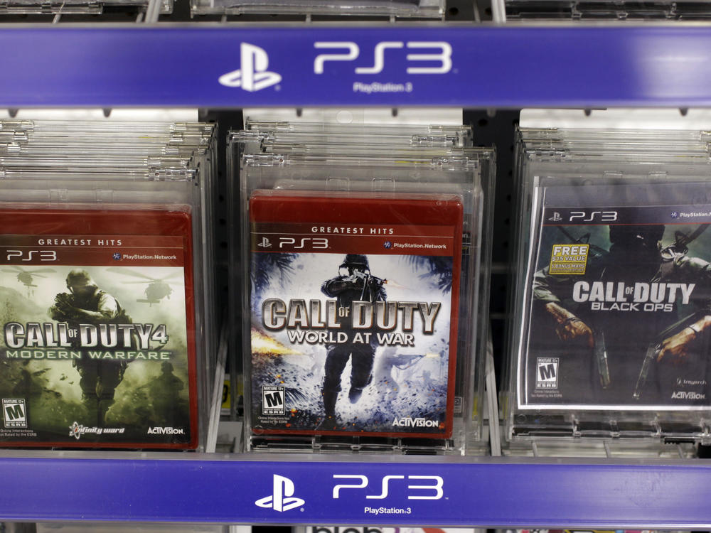 Three versions of Activision's Call Of Duty games are seen on sale at Best Buy in Mountain View, Calif., Wednesday, Aug. 3, 2011.