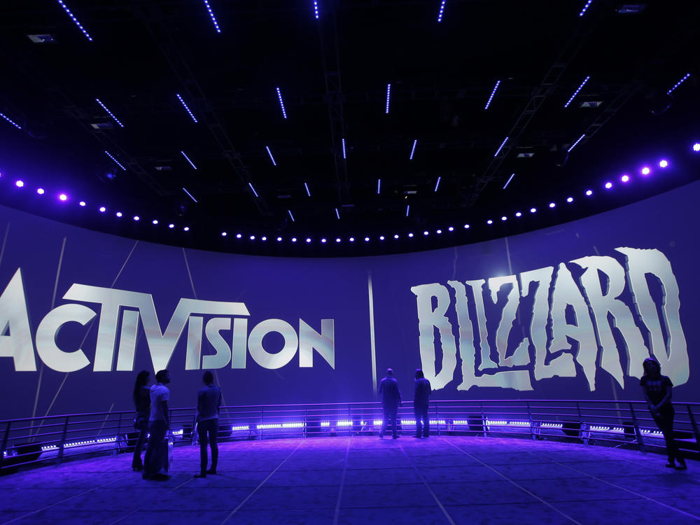 This June 13, 2013 file photo shows the Activision Blizzard Booth during the Electronic Entertainment Expo in Los Angeles. Activision Blizzard is one of the world's most high-profile video game companies.