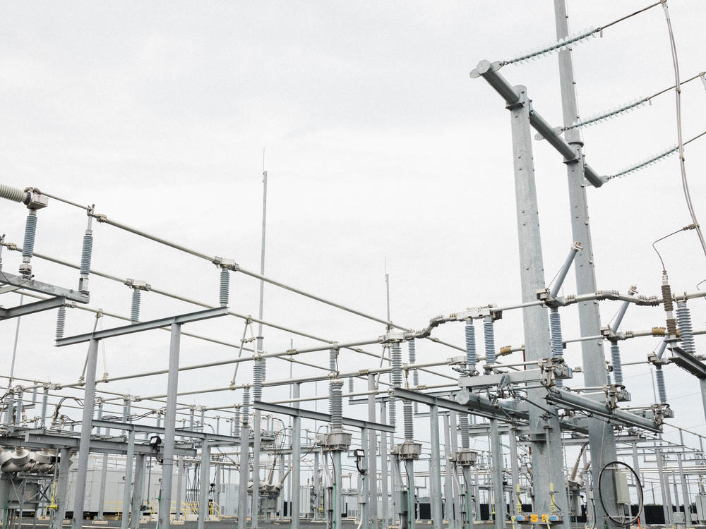The Baltimore Gas and Electric Fitzell substation in Edgemere, Md., is about a year old and was built so that it can eventually be modified to provide more capacity.