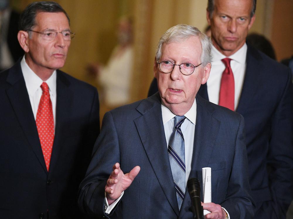 Senate Minority Leader Mitch McConnell, R-Ky., led opposition among Republicans to a voting rights bill that centrist Democrat Joe Manchin of West Virginia hoped to corrall GOP votes for.